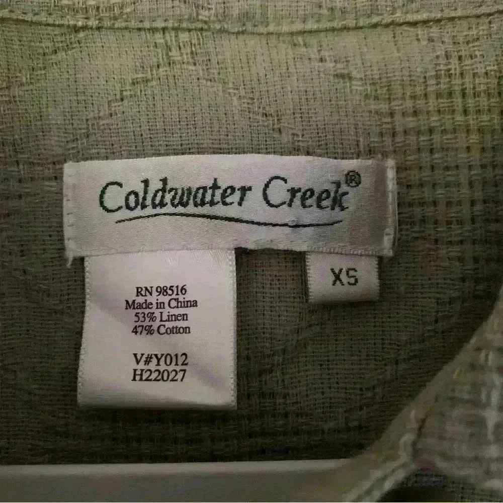 Coldwater Creek Women's Linen Blend Jacket Size XS